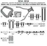 GIVI STELAŻ KUFRA CENTRALNEGO X-MAX 125 / Tricity 