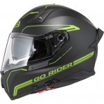 Kask Motocyklowy NZI Go Rider Stream Duo Solid Nouveau Black K Matt 