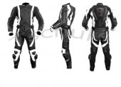 TSCHUL KOMBINEZON MOTO SKÓRZANY 787 BLACK-WHITE 