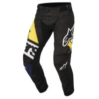 SPODNIE ALPINESTARS TECHSTAR FACTORY S8 BL/B/WH/YEL SPODNIE ALPINESTARS TECHSTAR FACTORY S8 BL/B/WH/YEL