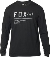 FOX KOSZULKA Z DŁUGIM RĘKAWEM NON STOP BLACK FOX KOSZULKA Z DŁUGIM RĘKAWEM NON STOP BLACK
