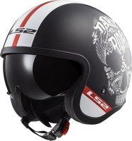 KASK LS2 OF599 SPITFIRE INKY MATT BLACK WHITE KASK LS2 OF599 SPITFIRE INKY MATT BLACK WHITE