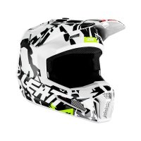 Kask Motocyklowy Z Goglami Junior Leatt Moto 3.5 Zebra L