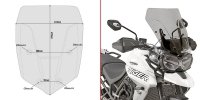 GIVI D6413S SZYBA DYMIONA 47 x 41 cm (H x W) TRIUMPH Tiger GIVI D6413S SZYBA DYMIONA 47 x 41 cm (H x W) TRIUMPH Tiger