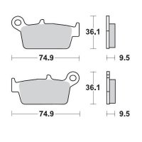 KLOCKI HAMULCOWE KH131 METALICZNE: 11 HONDA: CR 80-125-250-500, XR 250-400-600-650, Kawa MOTO-MASTER M091811 KLOCKI HAMULCOWE KH131 METALICZNE: 11 HONDA: CR 80-125-250-500, XR 250-400-600-650, Kawa MOTO-MASTER M091811