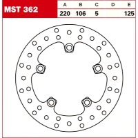 TRW Tarcza hamulcowa MST362 YAMAHA YZF-R1M MT-10 A TRW Tarcza hamulcowa MST362 YAMAHA YZF-R1M MT-10 A