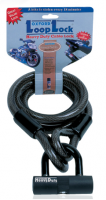 Oxford linka, zabezpieczenie Loop Lock, kolor czarny, 180 cm Oxford linka, zabezpieczenie Loop Lock, kolor czarny, 180 cm