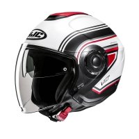 HJC KASK OTWARTY I40N LINIA WHITE/BLACK