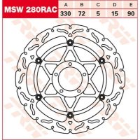 TRW Tarcza hamulcowa TRW MSW280RAC DUCATI 1098 Bip TRW Tarcza hamulcowa TRW MSW280RAC DUCATI 1098 Bip