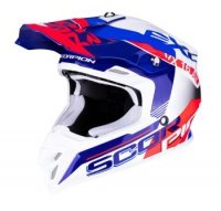 SCORPION KASK CROSS VX-16 AIR ARHUS WH-BLUE NE RED SCORPION KASK CROSS VX-16 AIR ARHUS WH-BLUE NE RED