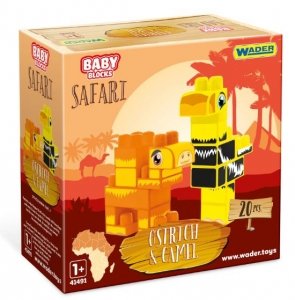 Baby Blocks Safari  struś z wielbłądem WADER 41504