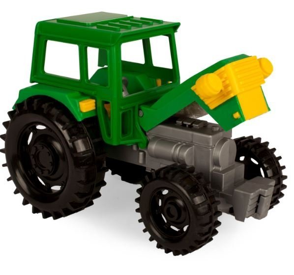 Traktor Farmer z przyczepą z konikiem Wader 35023