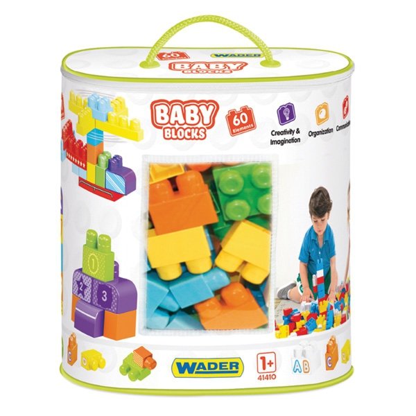   Baby Blocks torba 60 szt. WADER 41410