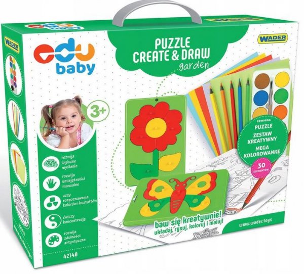Puzzle Creat&amp;Draw ogród WADER 42140
