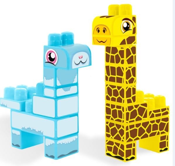 Baby Blocks Safari żyrafa i lama WADER 41500