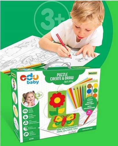 Puzzle Creat&amp;Draw ogród WADER 42140