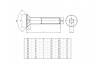 ŚRUBA STOŻKOWA IMBUS M16x70 DIN 7991
