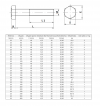 ŚRUBA MASZYNOWA  M 20 X 200  DIN 931 KL 88 OP. 20szt/10,88kg