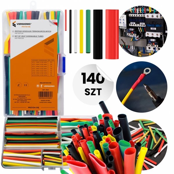 ZESTAW KOSZULEK TERMOKURCZ 140SZT VERGIONIC {8129}
