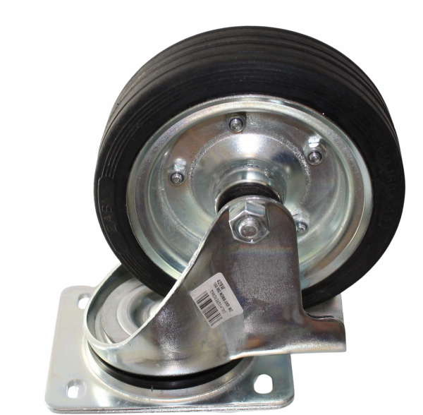 KOŁO METAL GUMA FI 160 MM SKRĘTNE 42NW