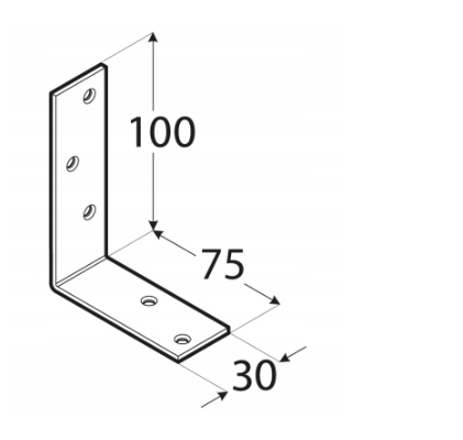 KĄTOWNIK BELKI 100 X 75 X 30 OP.20 SZT
