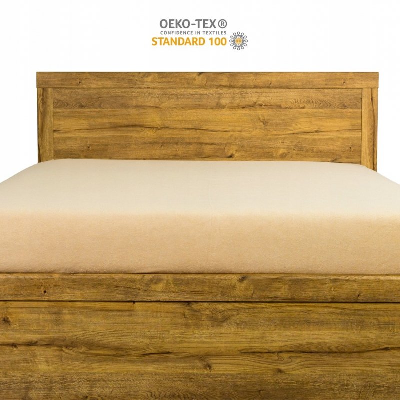 Prześcieradło Frotte z Gumką 200X220 Gruba Bawełna 200g Bok 30 cm beżowy