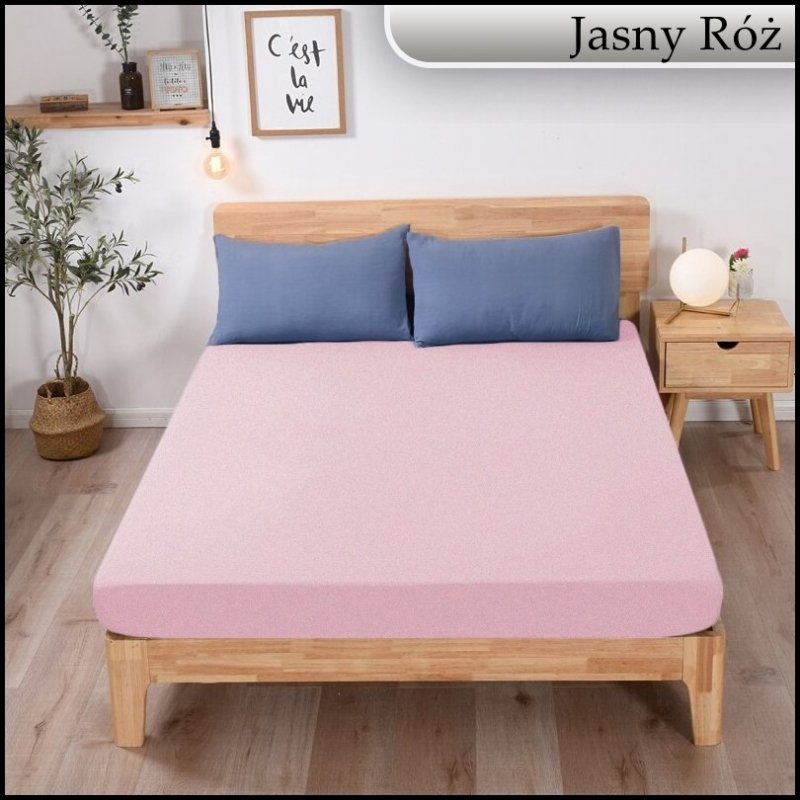 PRZEŚCIERADŁO FROTTE Z GUMKĄ 100x200 cm KWADRAT
