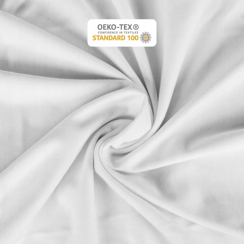 Prześcieradło 140x200 z Gumką GRUBA Bawełna Premium Bok 30 cm Biały