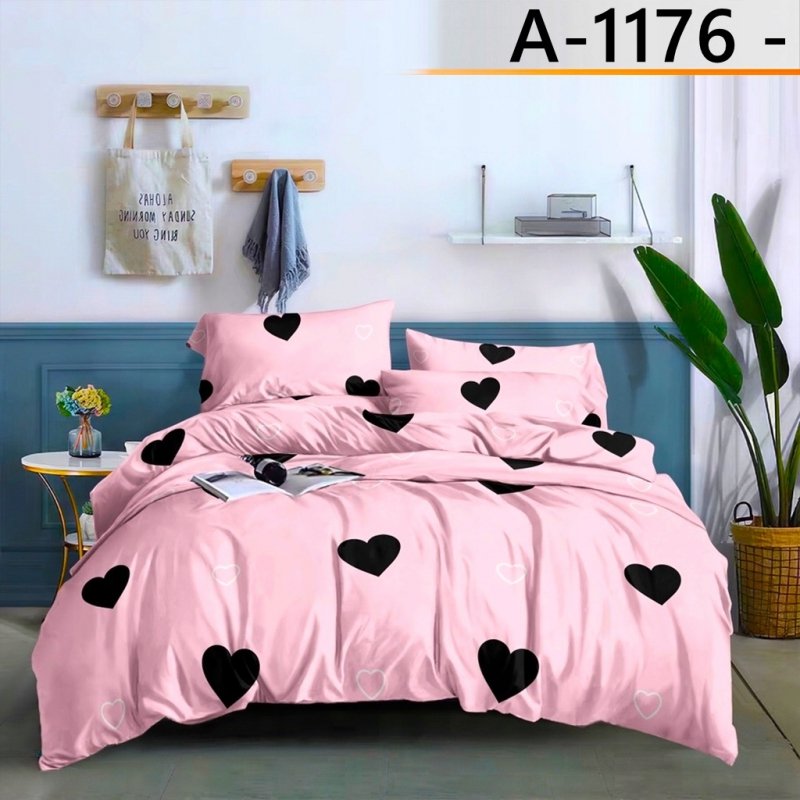 POŚCIEL 160x200 BAWEŁNA KOMPLET POŚCIELI BAWEŁNIANEJ + 2 POSZEWKI A-1176