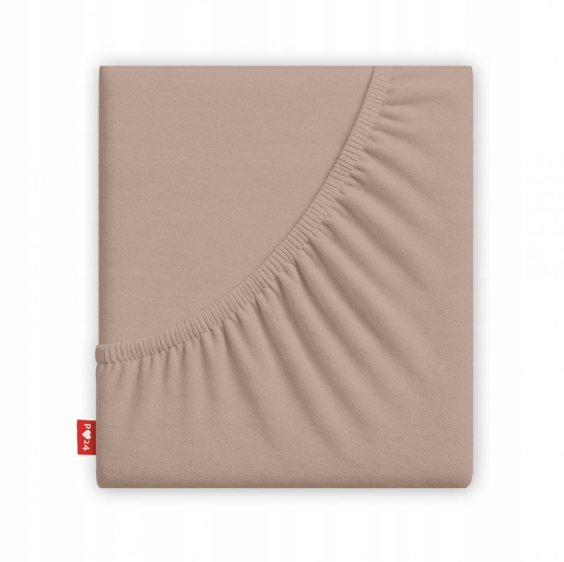 Prześcieradło 100x200 z Gumką GRUBA Bawełna Premium Bok 30 cm Cafe