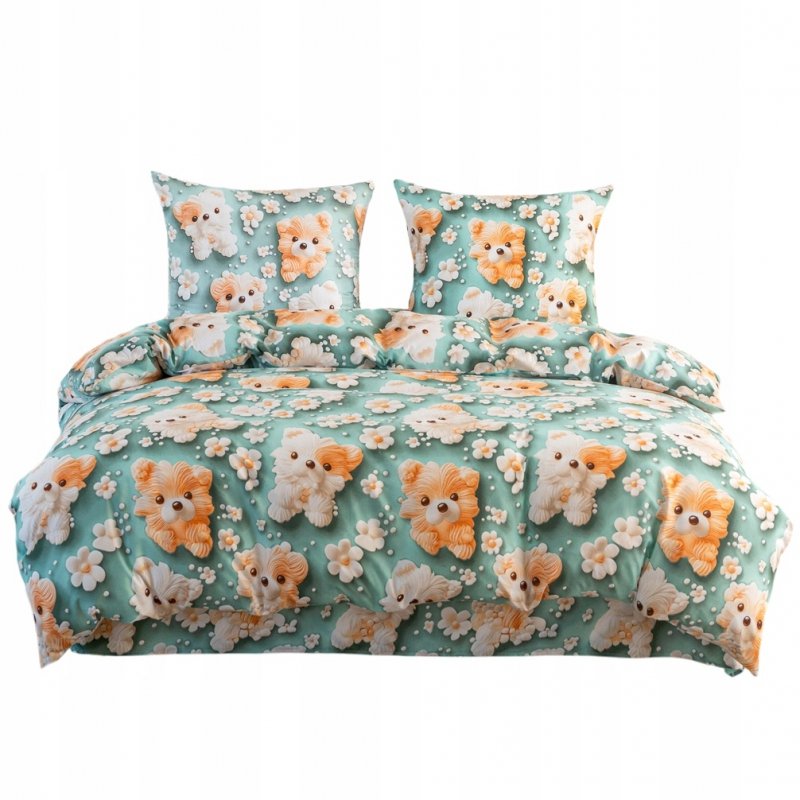 POŚCIEL 140x200 BAWEŁNIANA KOMPLET POŚCIELI + POSZEWKA WZÓR A-3298