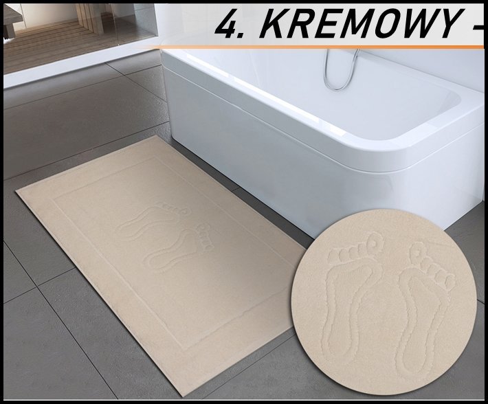 DYWANIK ŁAZIENKOWY 50x70 STOPKI