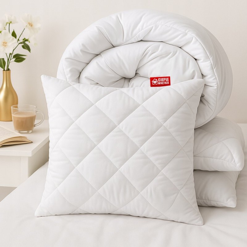 Poduszka 40x40 Antyalergiczna Pikowana GRUBA Polska HCS