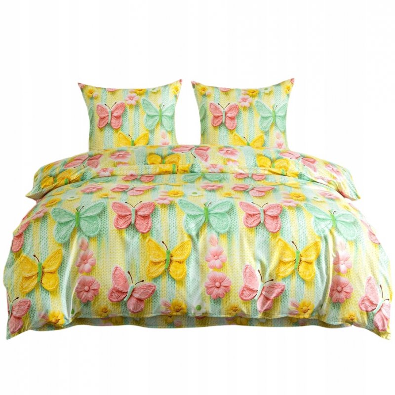 POŚCIEL 140x200 BAWEŁNIANA KOMPLET POŚCIELI + POSZEWKA WZÓR A-3284