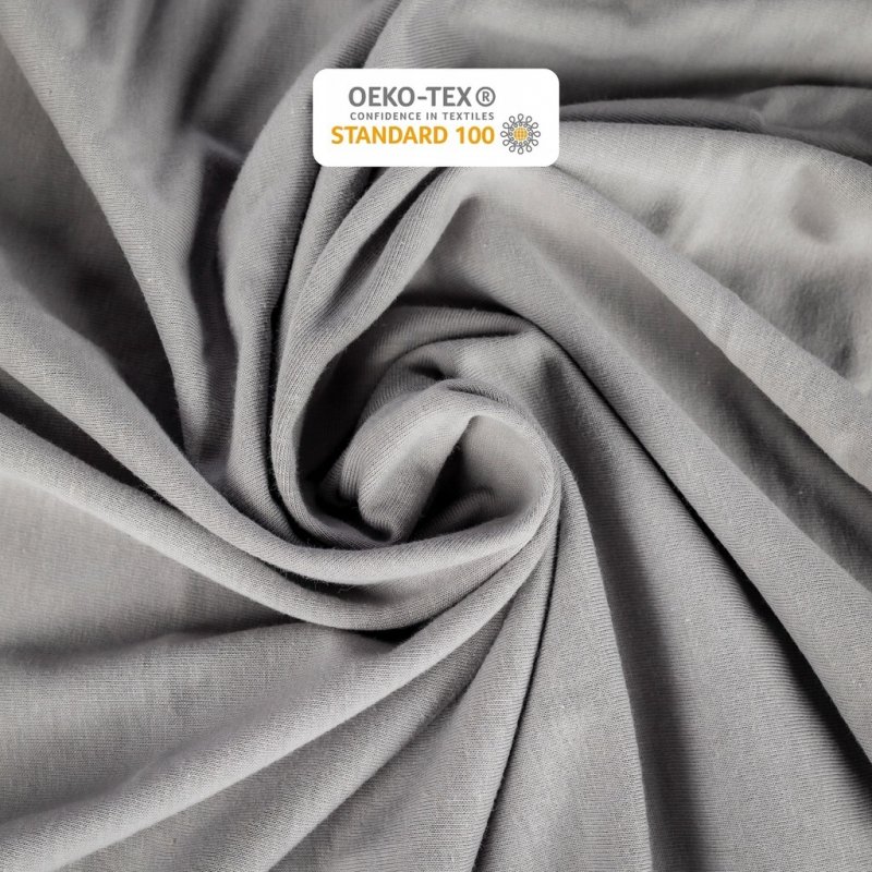 Prześcieradło 220x240 z Gumką GRUBA Bawełna Premium Bok 30 cm Stalowy