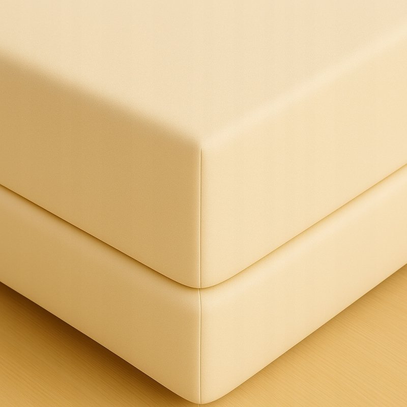 PRZEŚCIERADŁO Z GUMKĄ 140x200 ECRU MATERAC ZAKŁADKA DO 25 CM