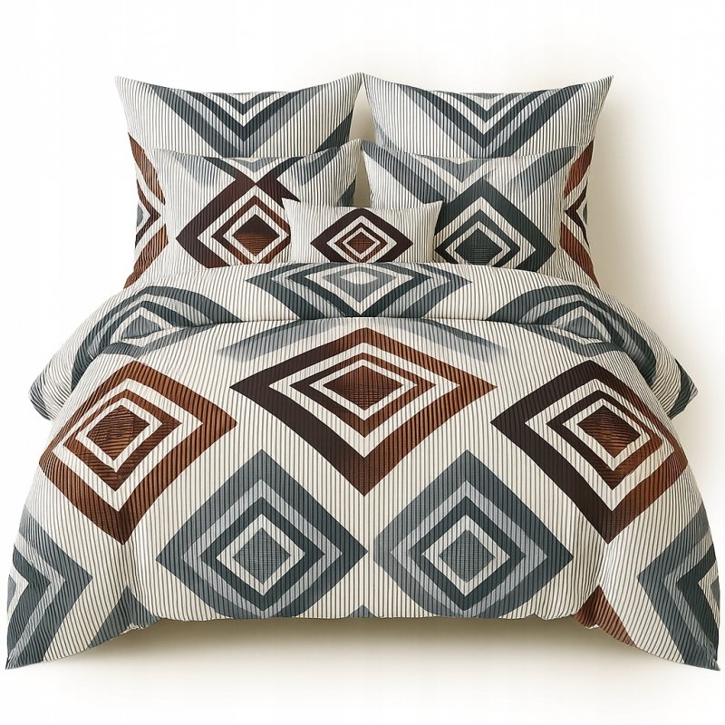 POŚCIEL 160x200 BAWEŁNA KOMPLET POŚCIELI BAWEŁNIANEJ + 2 POSZEWKI WZÓR A-09