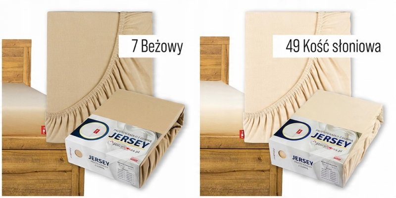 Prześcieradło Jersey z Gumką 200x200 Bawełna Czesana Bok 30 cm Różne Kolory