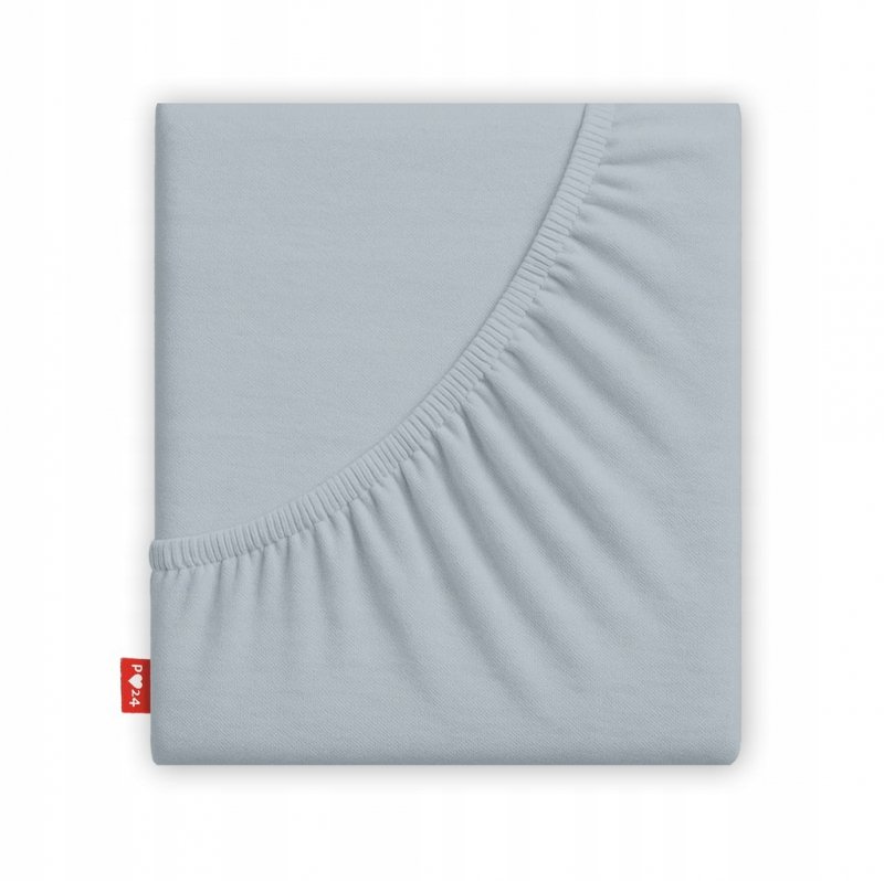 Prześcieradło 80x200 z Gumką GRUBA Bawełna Premium Bok 30 cm Popielaty