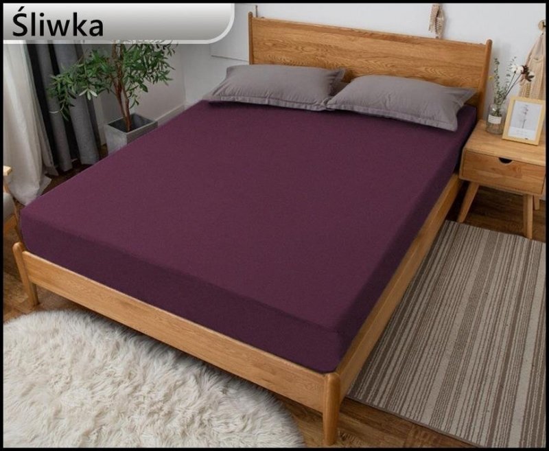 PRZEŚCIERADŁO GRUBE JERSEY Z GUMKĄ 80x160 cm
