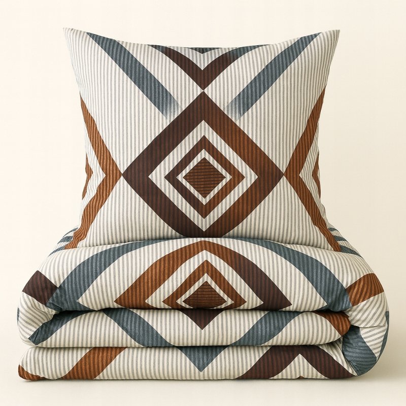 POŚCIEL 200x220 BAWEŁNA KOMPLET POŚCIELI BAWEŁNIANEJ + 2 POSZEWKI WZÓR A-09