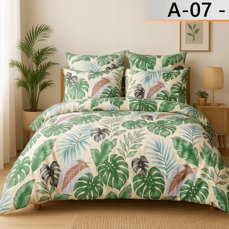 POŚCIEL 160x200 BAWEŁNA KOMPLET POŚCIELI BAWEŁNIANEJ + 2 POSZEWKI WZÓR A-07