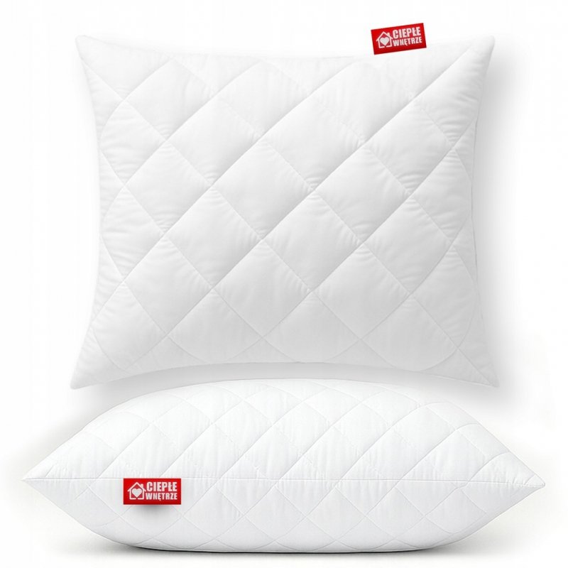 2x Gruba Poduszka 45x45 Mikrofibra z Zamkiem