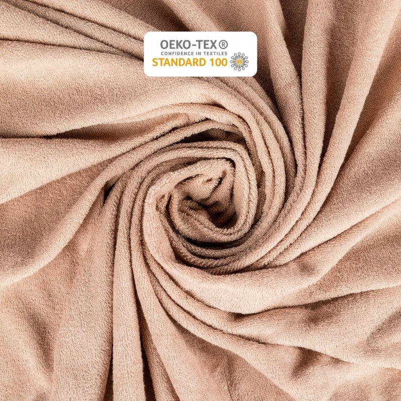 Prześcieradło Frotte z Gumką 90x200 Gruba Bawełna 200g Bok 30 cm cafe