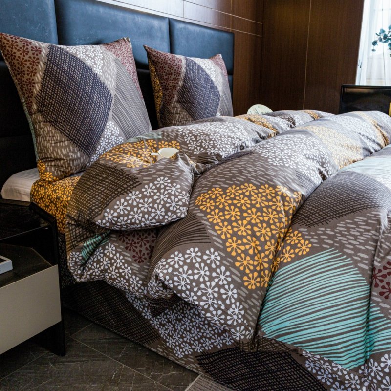 POŚCIEL 160x200 BAWEŁNA KOMPLET POŚCIELI BAWEŁNIANEJ + 2 POSZEWKI A-3107