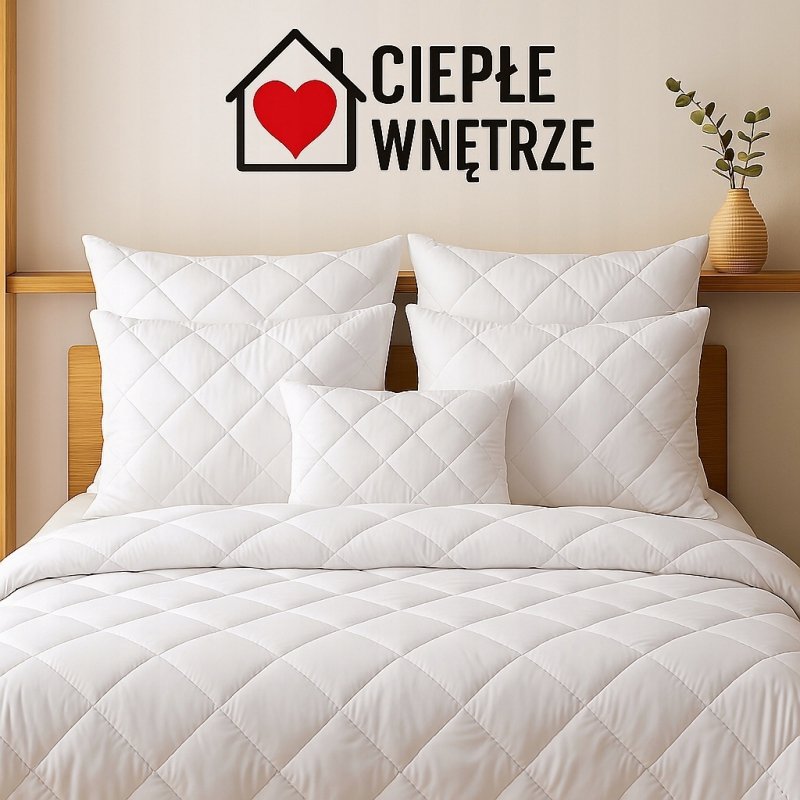 ZESTAW KOŁDRA 140x200 + 2x PODUSZKA 70x80 + 2x JAŚKI KOMPLET ANTYALERGICZNY