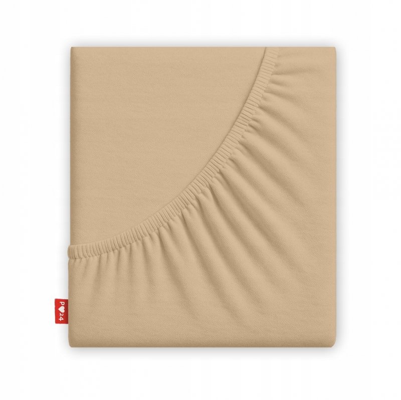 Prześcieradło 90x200 z Gumką GRUBA Bawełna Premium Bok 30 cm Beżowy