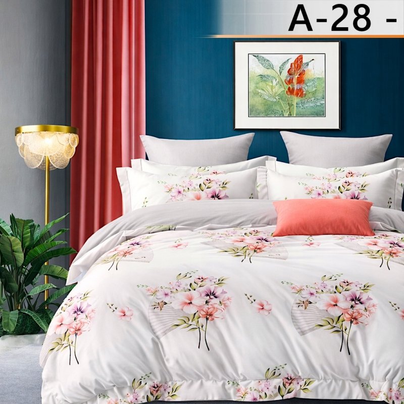 POŚCIEL 200x220 BAWEŁNA KOMPLET POŚCIELI BAWEŁNIANEJ + 2 POSZEWKI WZÓR A-28