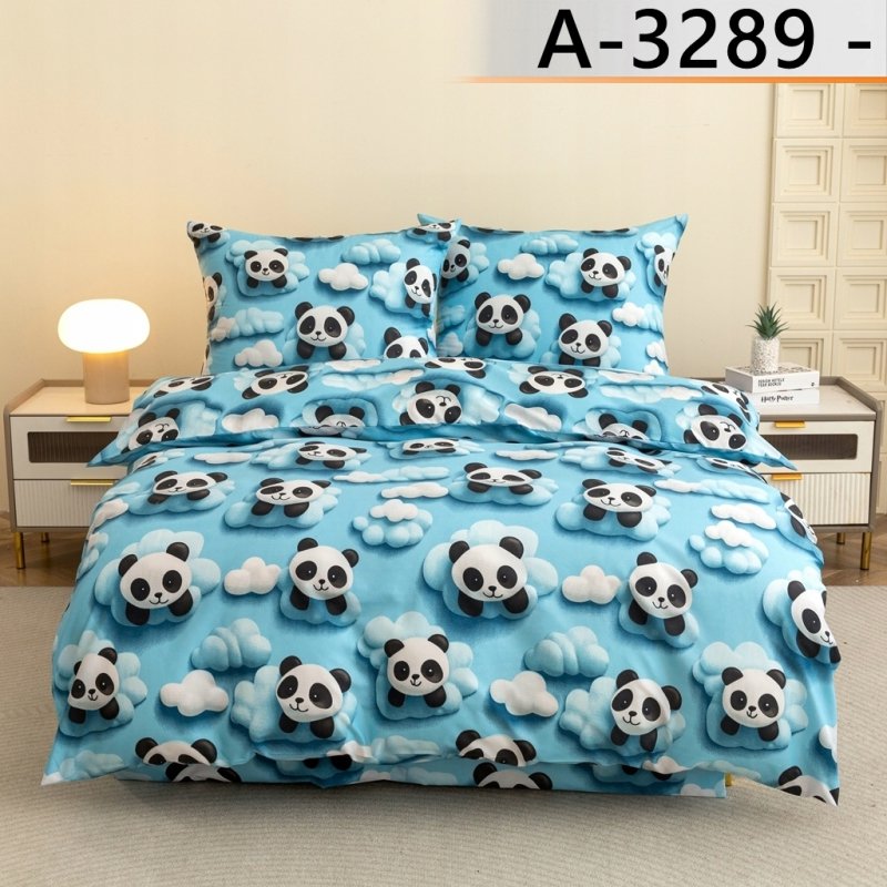 POŚCIEL 160x200 BAWEŁNA KOMPLET POŚCIELI BAWEŁNIANEJ + 2 POSZEWKI A-3289