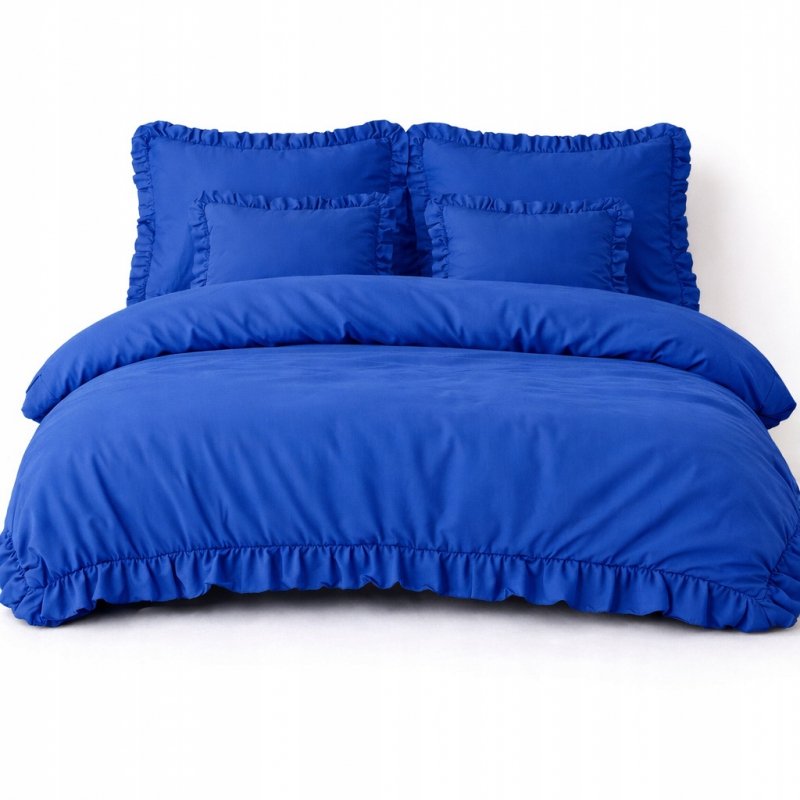 POŚCIEL 200x220 Z FALBANĄ KOMPLET 3 CZĘŚCIOWY MIKROFIBRA KOLOR CHABER